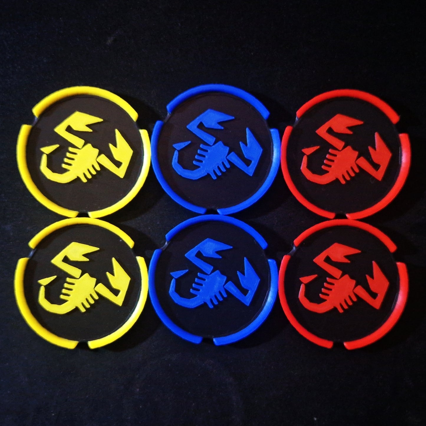 FIAT PANDA SCORPION cup holder coaster insert's