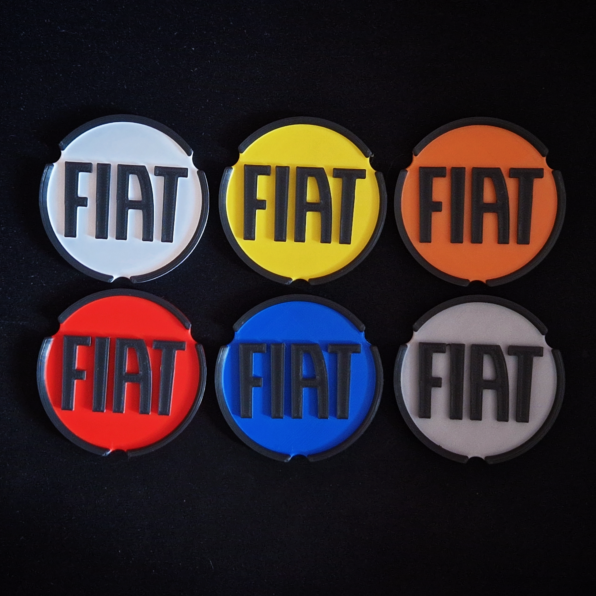 fiat panda car cup holder coaster inserts, available in a range of colours