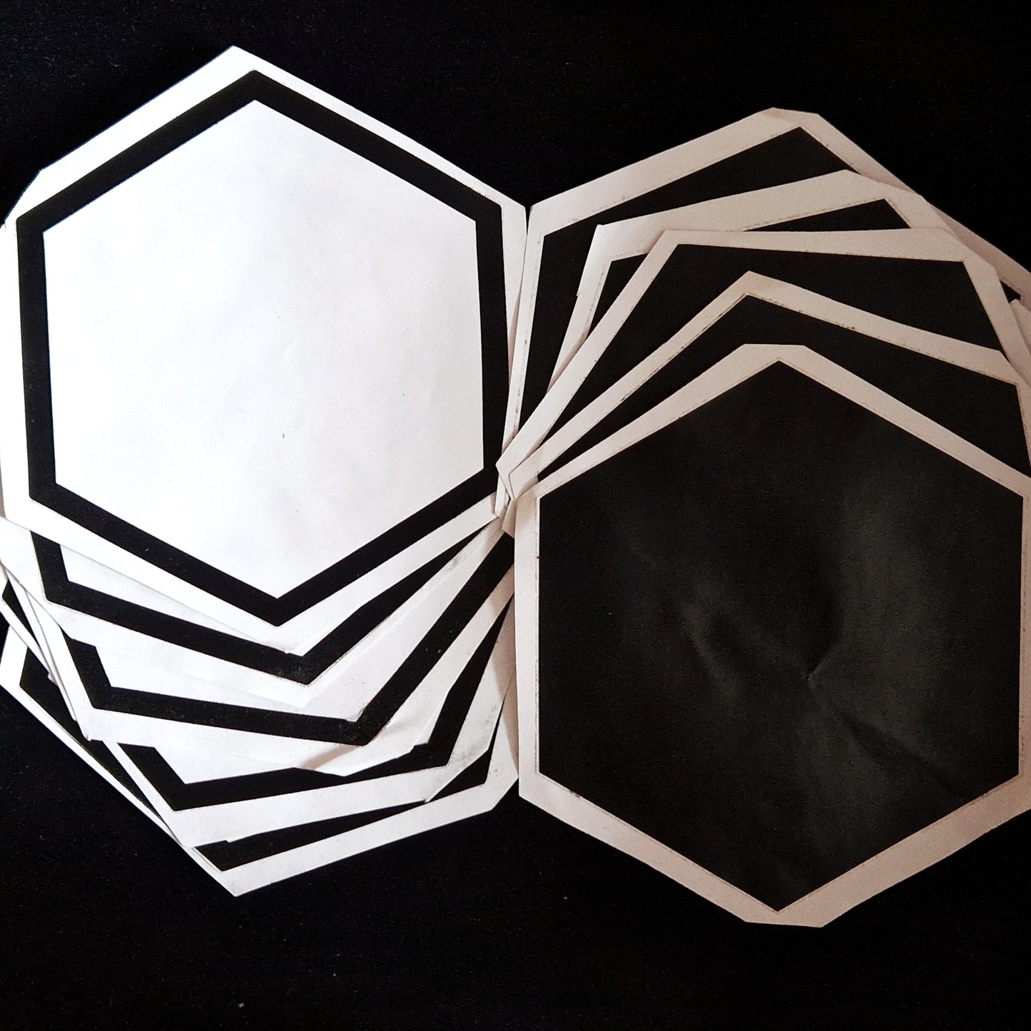 Hexagon decal packs (13cm wide)