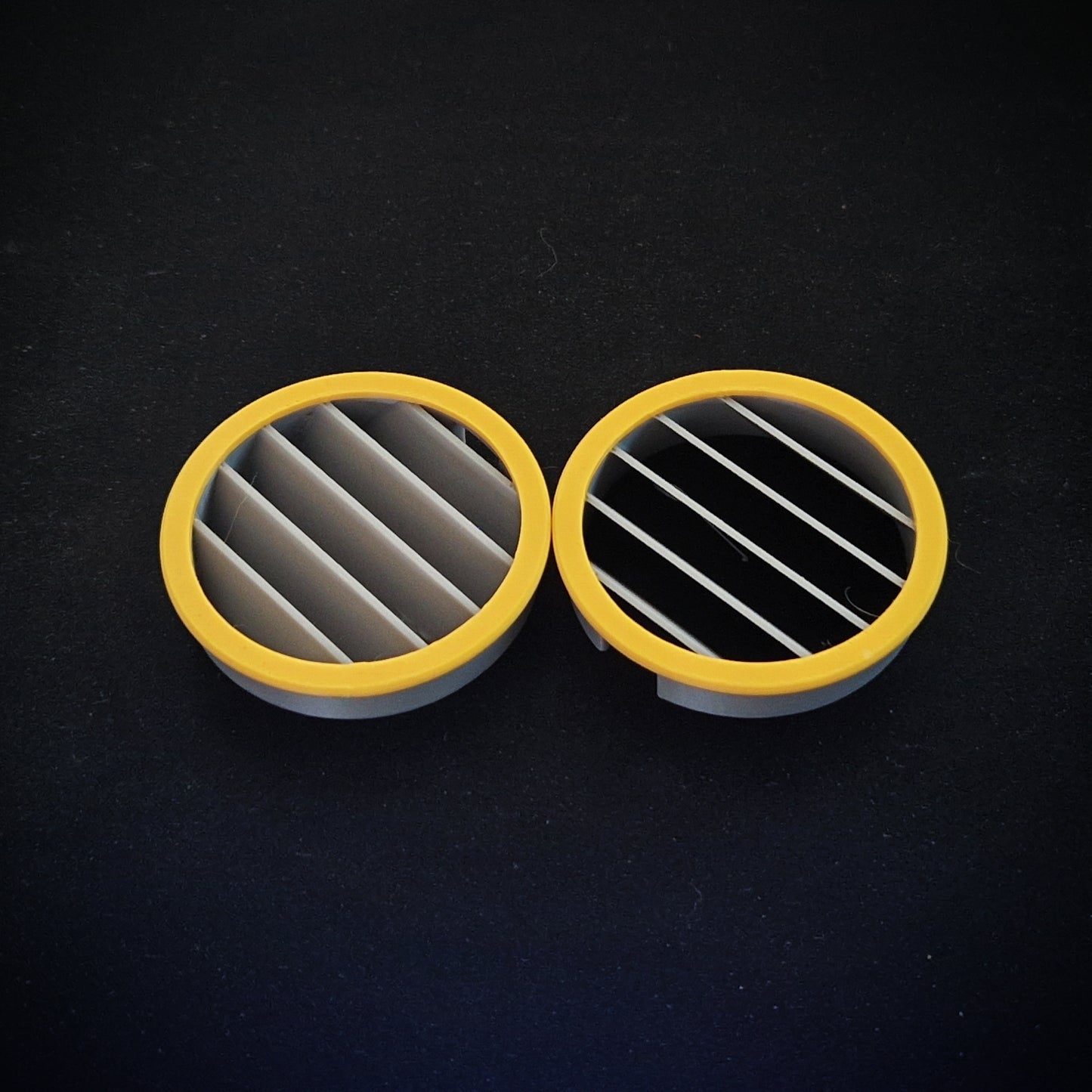 Grey and yellow FIAT PANDA 169 Side Vents