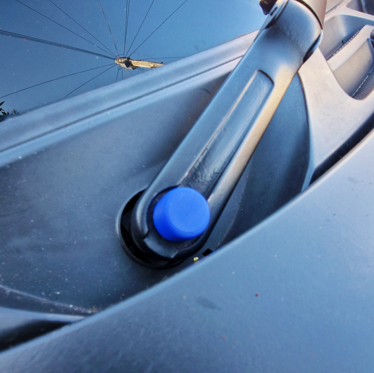 blue fiat panda wiper blade cap, customised car accessories
