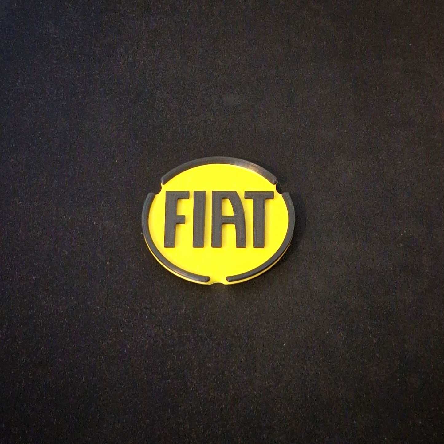 fiat panda car cup holder coaster inserts, black and yellow car accessories
