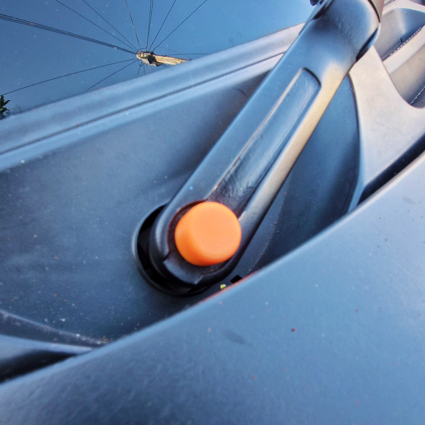 orange wiper blade cap - custom car accessories