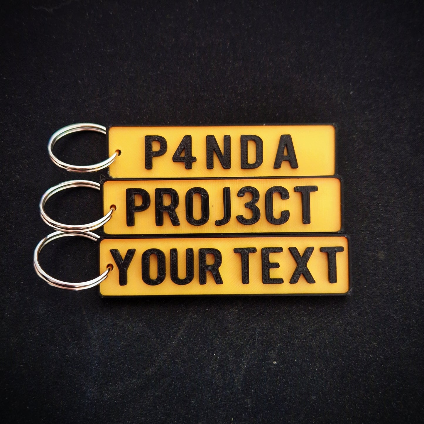 Custom License Plate Keyring - Accessory for Car Keys