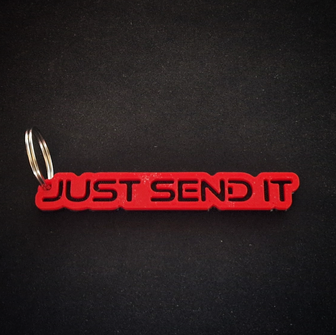 red keyring for car keys