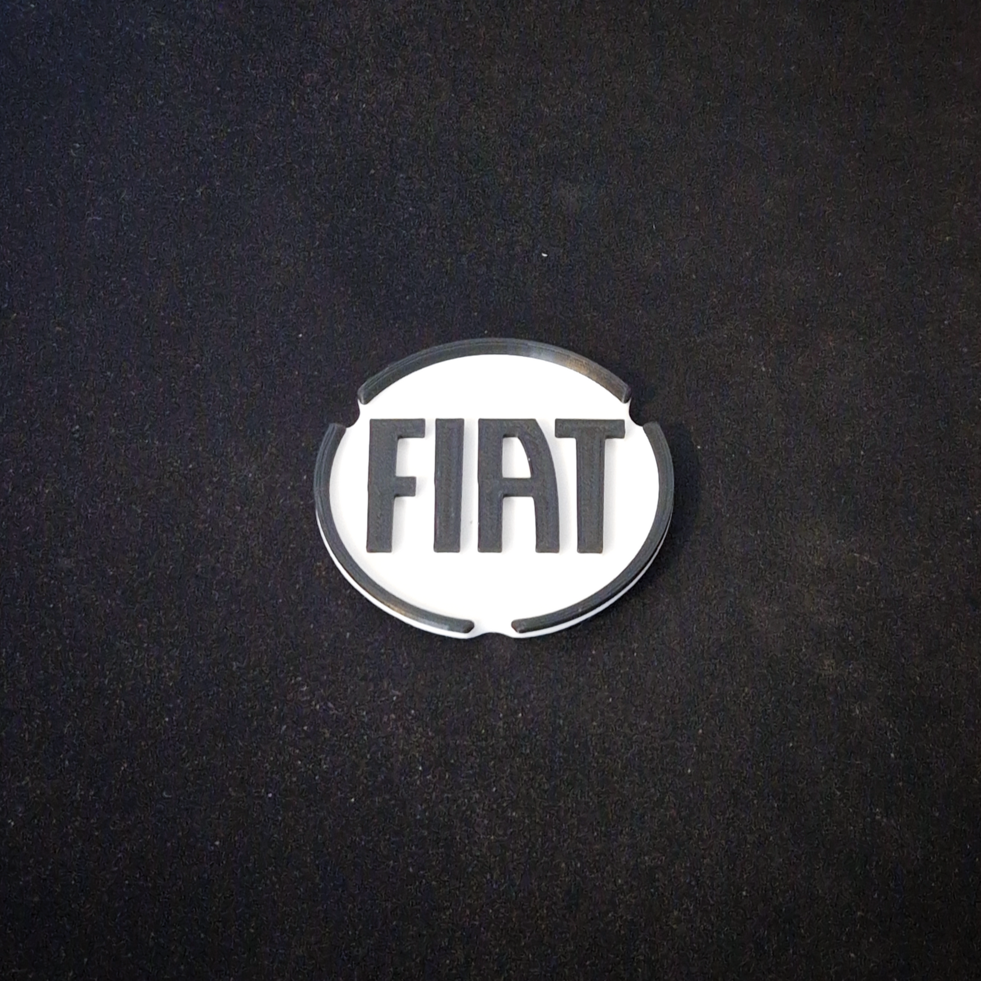 fiat panda car cup holder coaster inserts, black and white car accessories
