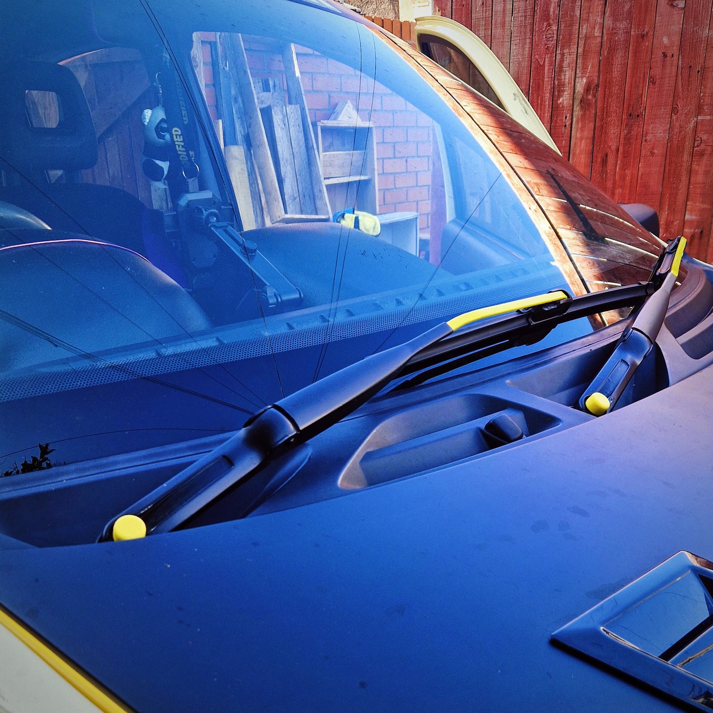yellow wiper blade cap for fiat panda