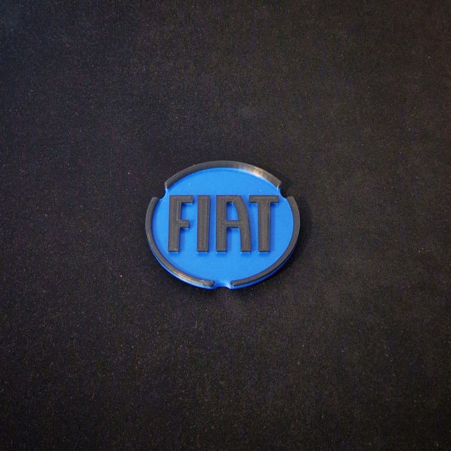 fiat panda car cup holder coaster inserts, black and blue car accessories