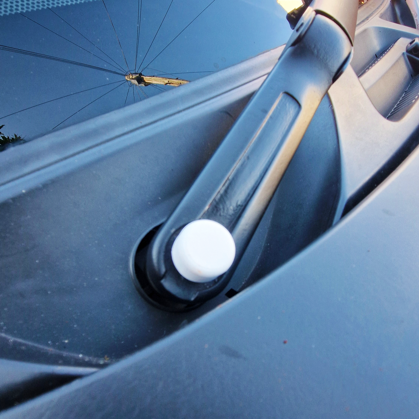 white wiper blade cap for fiat panda, customised car accessories