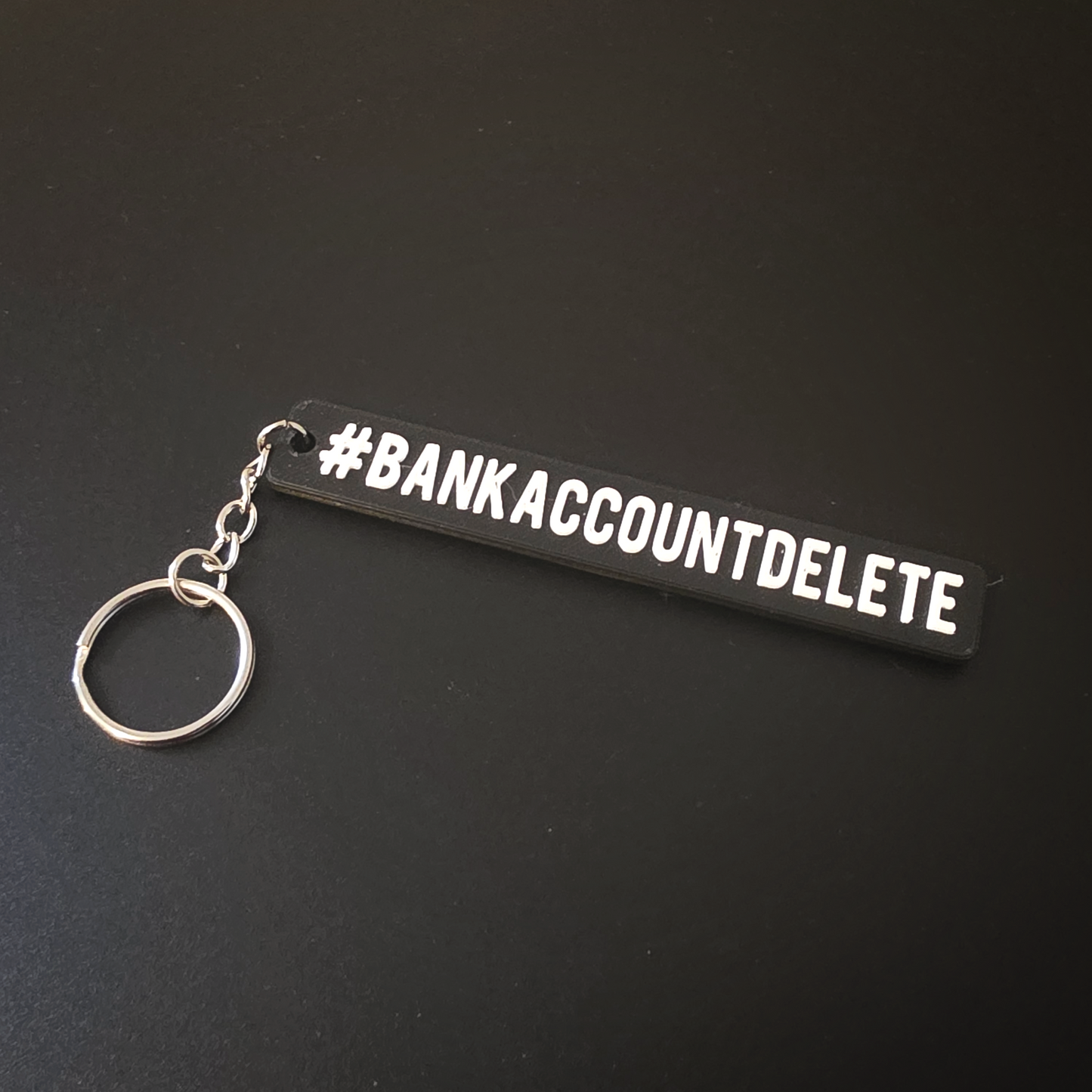 #BankAccountDelete keyring - Accessory for Car Keys