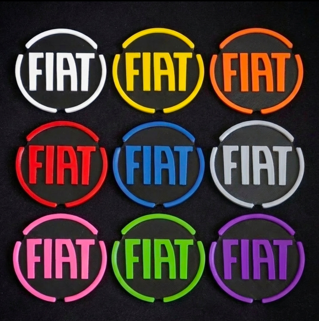 FIAT PANDA cup holder coaster insert's (Pack of 3)