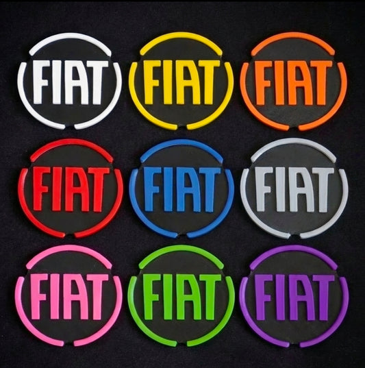 FIAT PANDA cup holder coaster insert's (Pack of 3)