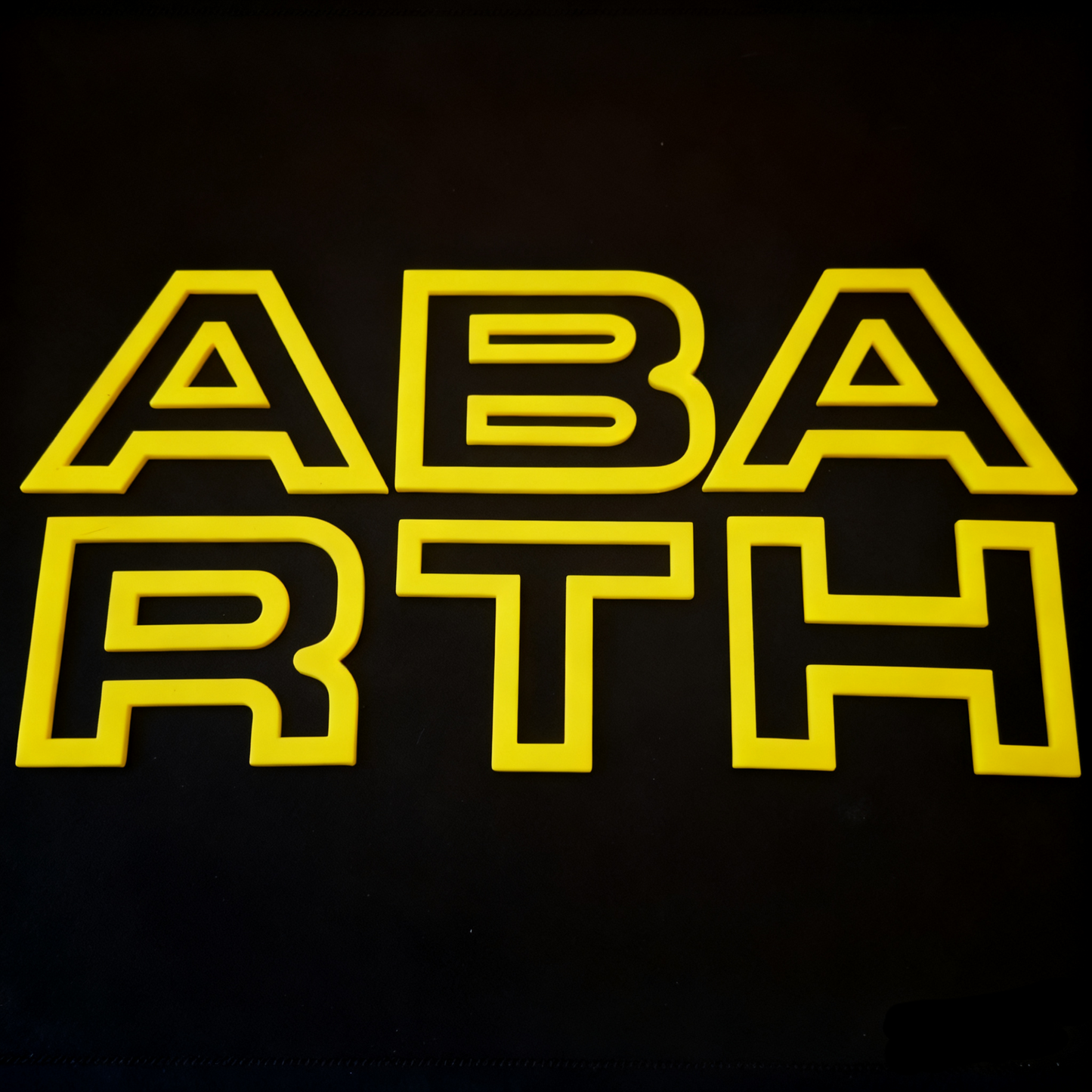 Abarth letters for grille