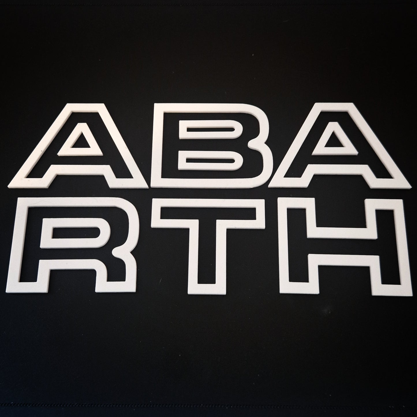 Abarth letters for grille