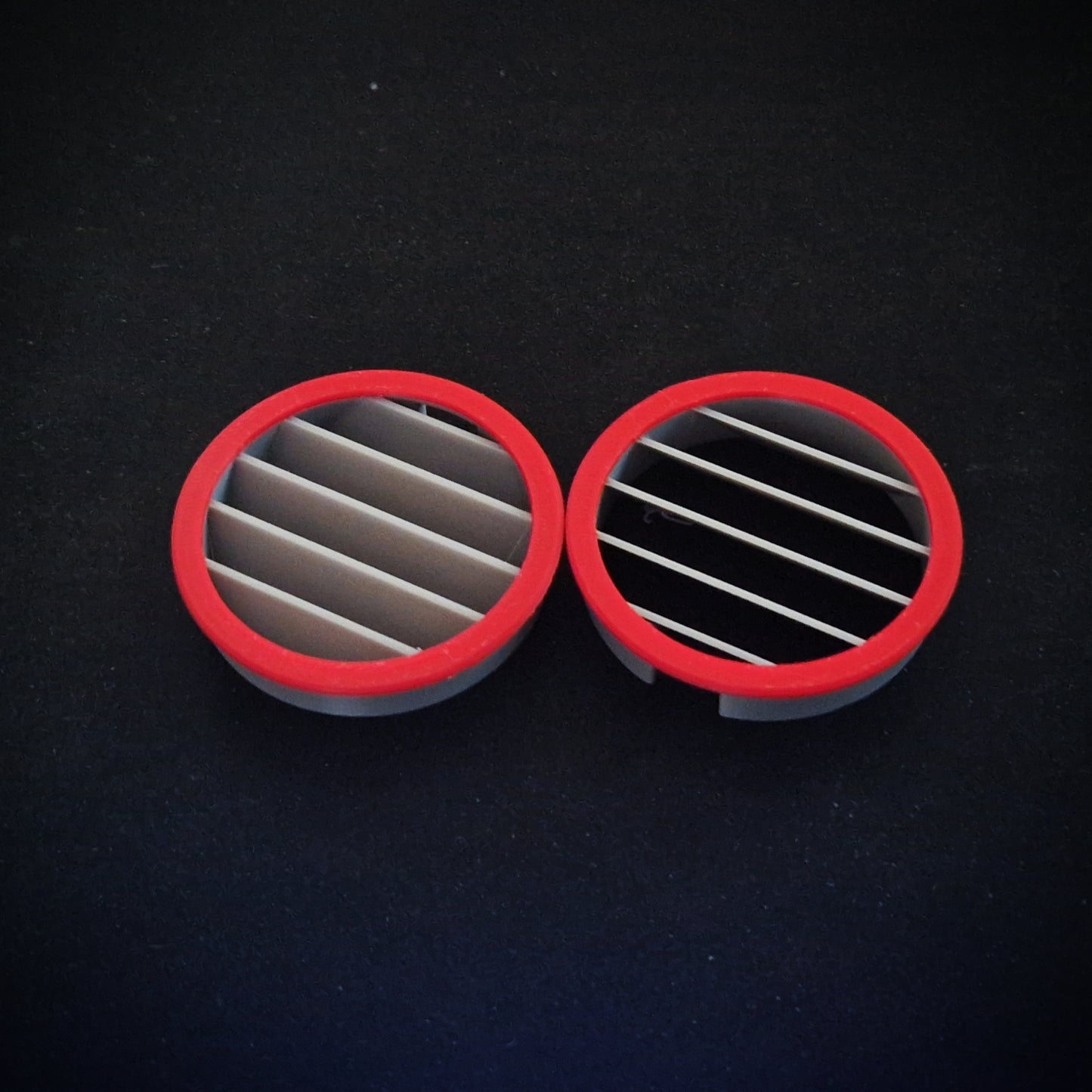 Red and Grey FIAT PANDA 169 Side Vents