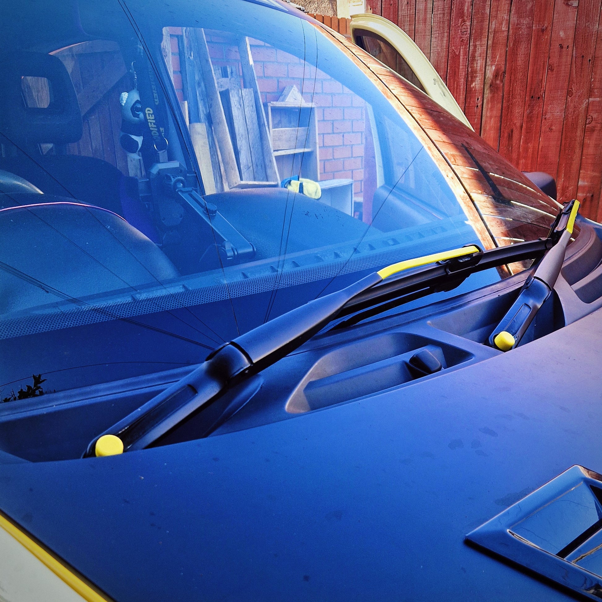 yellow wiper blade cap for fiat panda